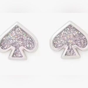 Glittering Spade Earrings NWT Comes with dust bag
